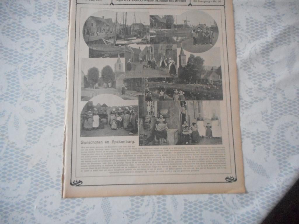 Bunschoten en Spakenburg. 1915., Ophalen of Verzenden, Voor 1920, Nederland, Knipsel(s)