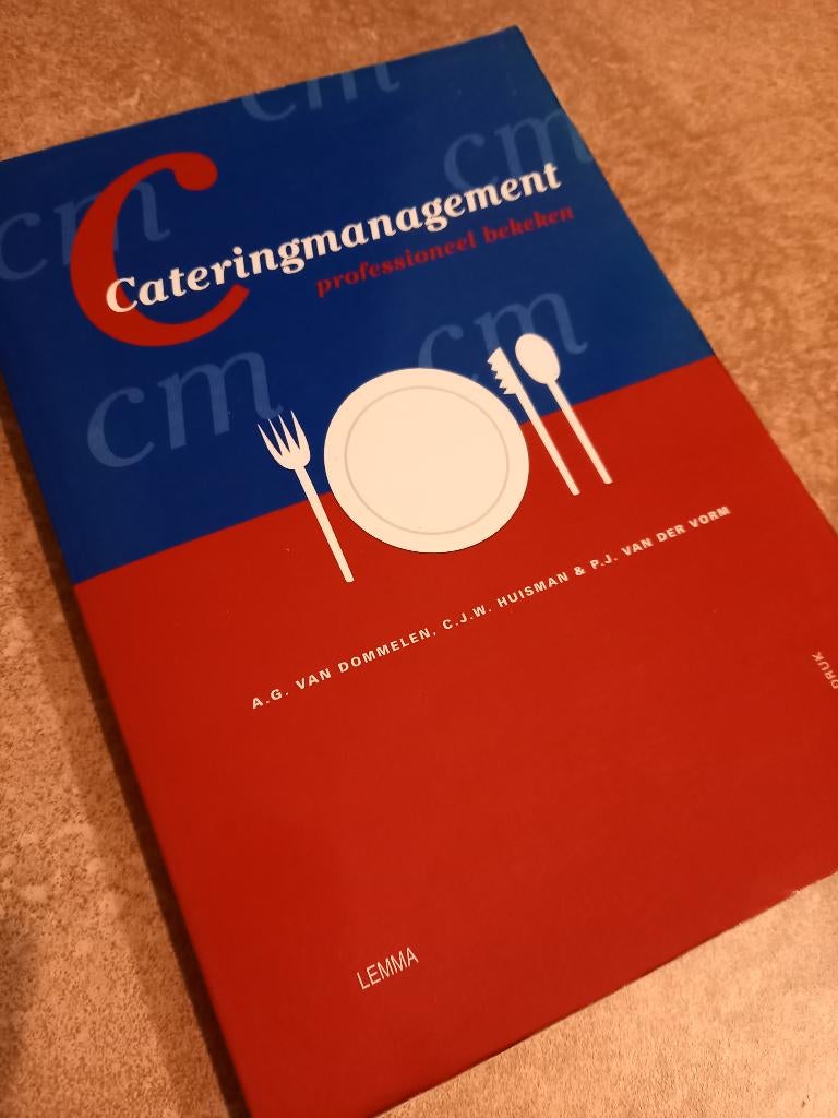 studieboek Catering Management, professioneel bekeken - zgan, Boeken, Studieboeken en Cursussen, H.A.A. van den Berg e.a., Zo goed als nieuw