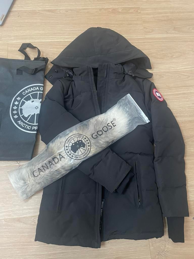 Canada goose jacket chelsea parka, Ophalen of Verzenden, Zo goed als nieuw, Maat 36 (S), Zwart