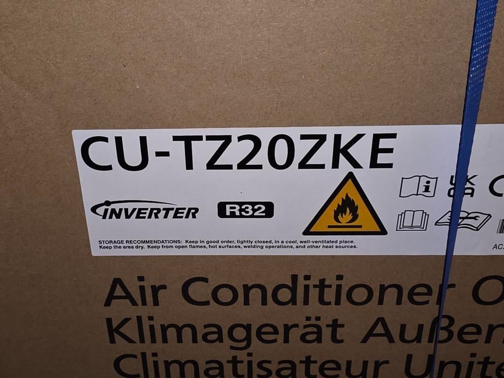 Panasonic CU-TZ20ZKE airco Buitenunit 2,0 kW inverter warmte, Koelen en Ontvochtigen, Minder dan 60 m³, Timer, Nieuw