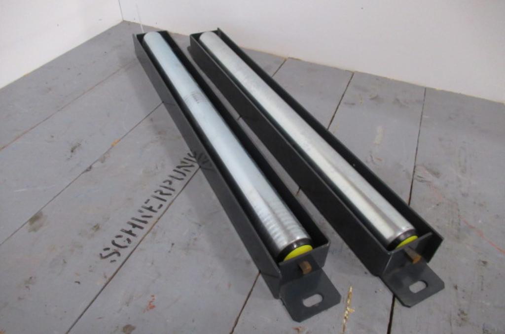 Rollenbaan D 50 mm lengte 60 cm Stalen rol in frame., Doe-het-zelf en Verbouw, Ophalen of Verzenden, Zo goed als nieuw