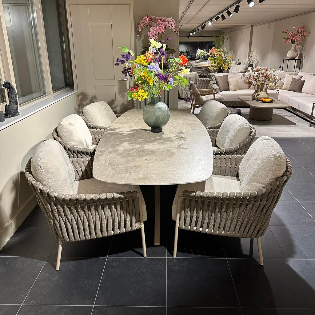 Comino low diningset 4 Seasons Outdoor, Overige materialen, 6 zitplaatsen, Nieuw, Ophalen of Verzenden