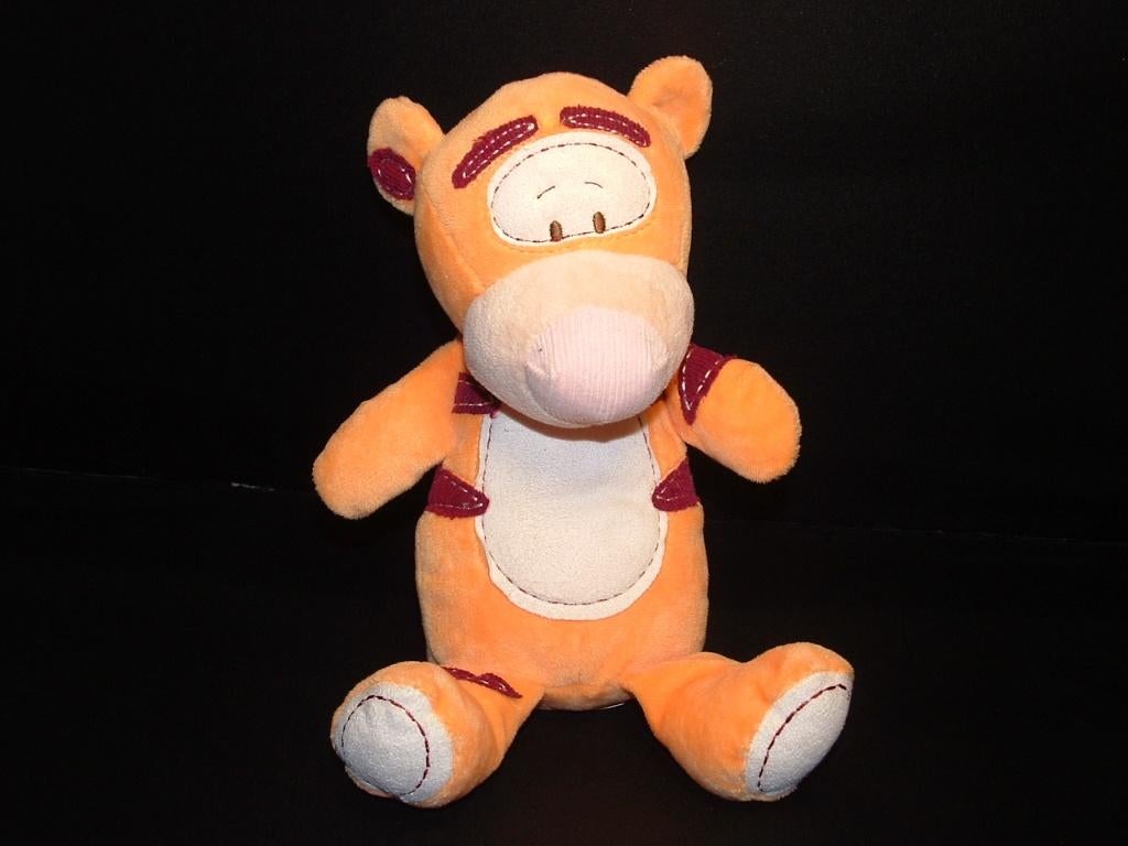NICOTOY DISNEY TEIGETJE VELOURS ORANJE MET DONKERRODE STREPE, Ophalen of Verzenden, Nieuw, Overige typen