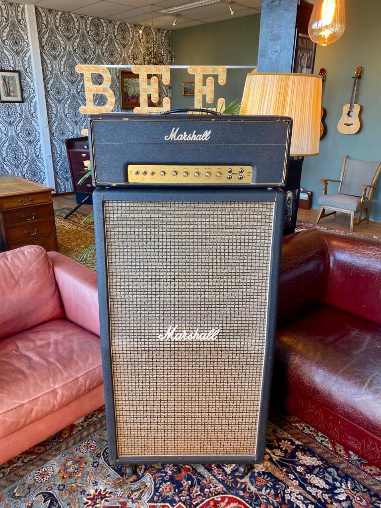 1971 Marshall 8x10 checkerboard cabinet dust cover mod#1990, Gebruikt, UK, Marshall, Ophalen of Verzenden