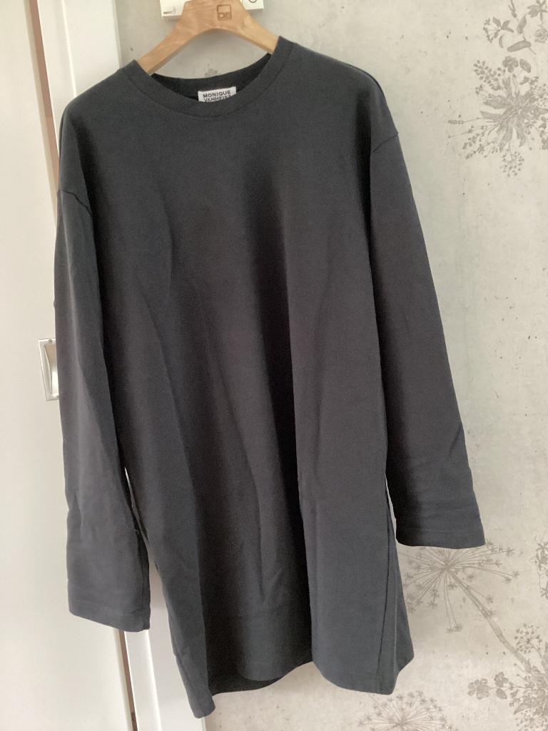Donker grijze sweatjurk van Monique van Heist, maat S, Maat 38/40 (M), Ophalen of Verzenden, Zo goed als nieuw, Grijs