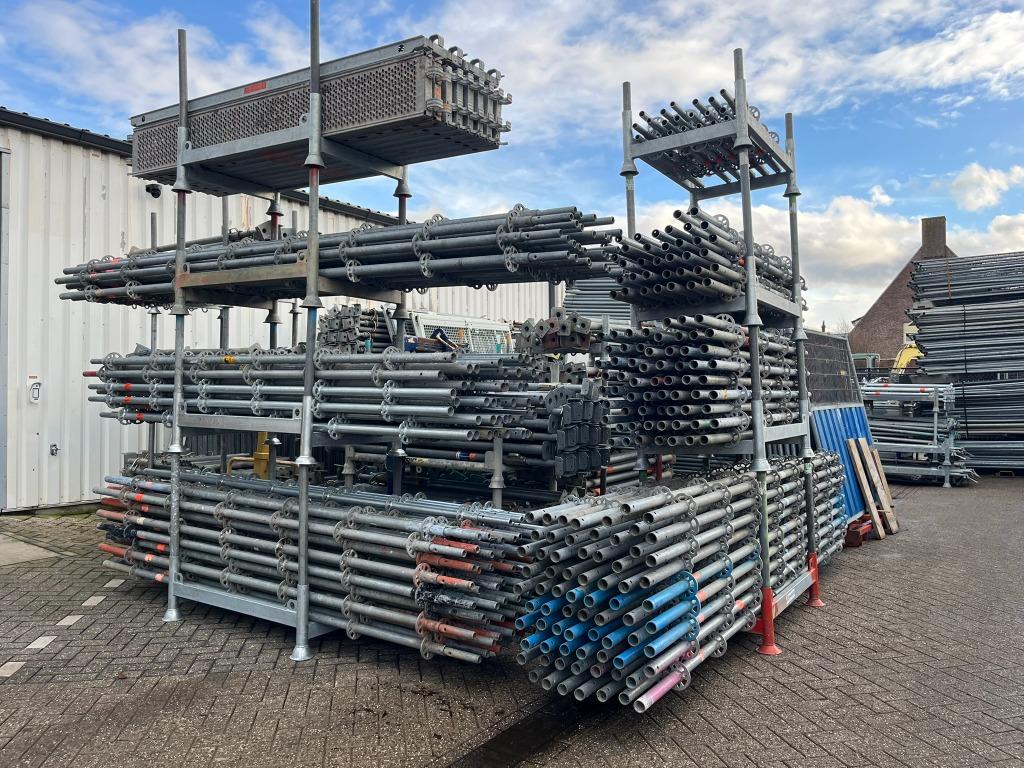 Layher Allround steigermateriaal gebruikt, Doe-het-zelf en Verbouw, Steigers, Ophalen, Gebruikt, Gevelsteiger, 5 meter of hoger