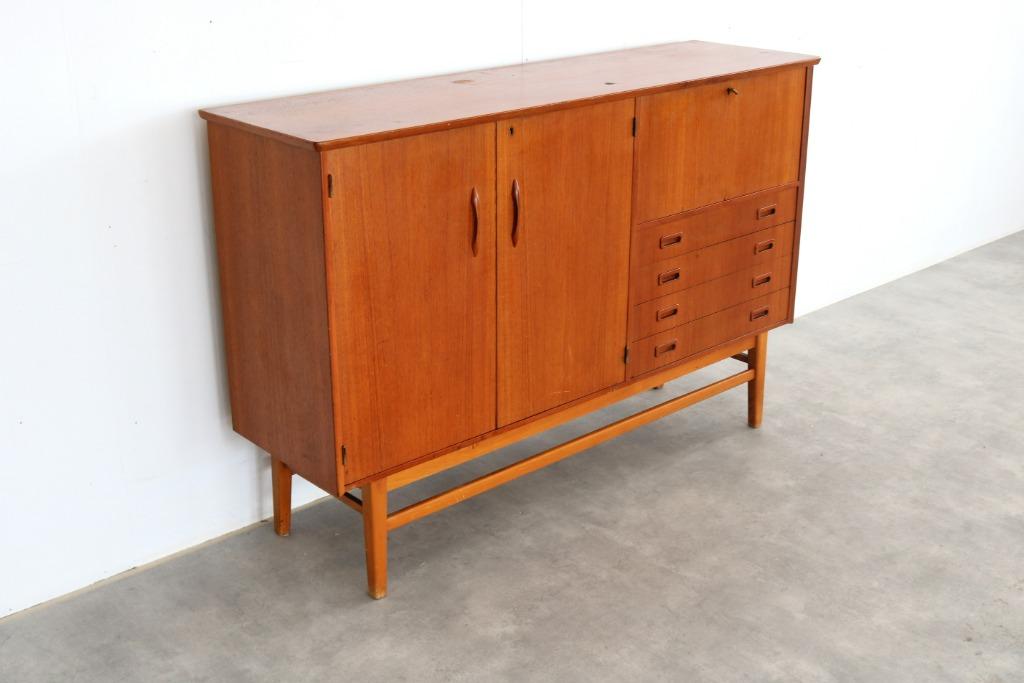 vintage highboard | sideboard | jaren 60 | Zweeds, Gebruikt, Verzenden, ., .
