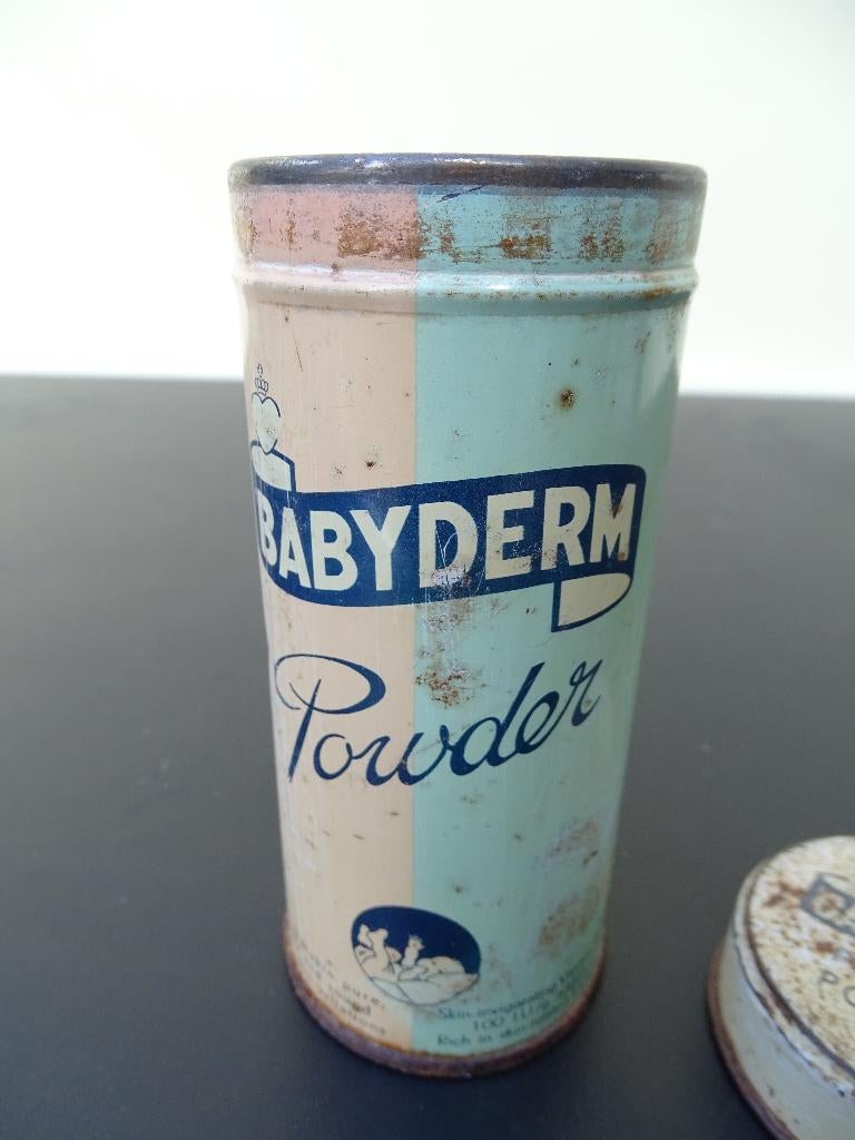 Babyderm babypoeder, Verzamelen, Blikken, Ophalen of Verzenden, Gebruikt, Overige