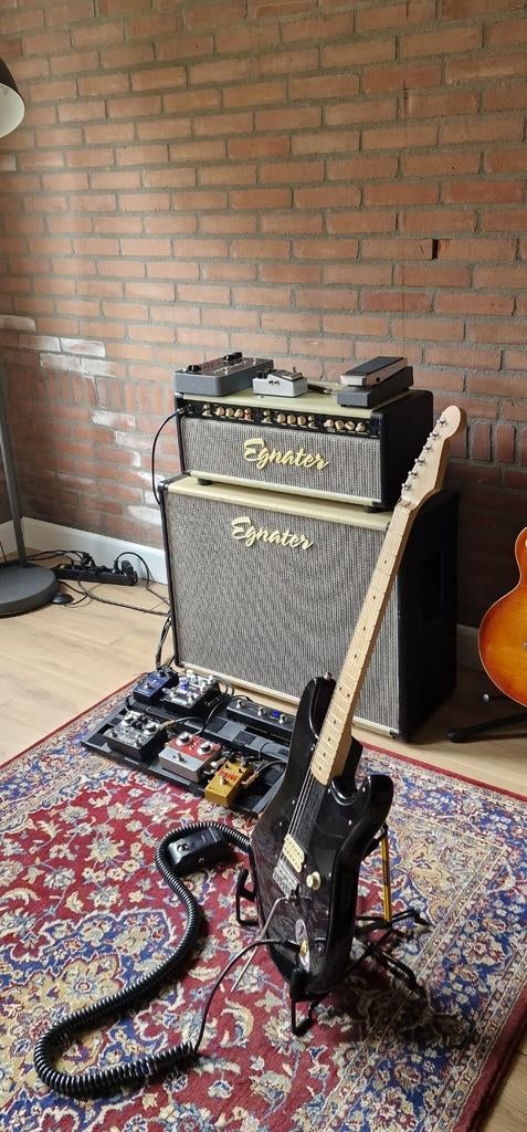 Egnater MOD50 Custom Shop Versterker Set, Ophalen of Verzenden, Gebruikt, Gitaar, 50 tot 100 watt