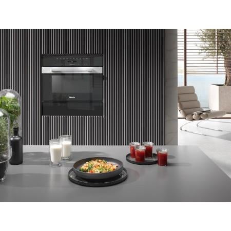Miele M7244TC CLST - Magnetron - 45CM - Grill - SoftClose, Ophalen, Magnetron, Inbouw, Draaiplateau