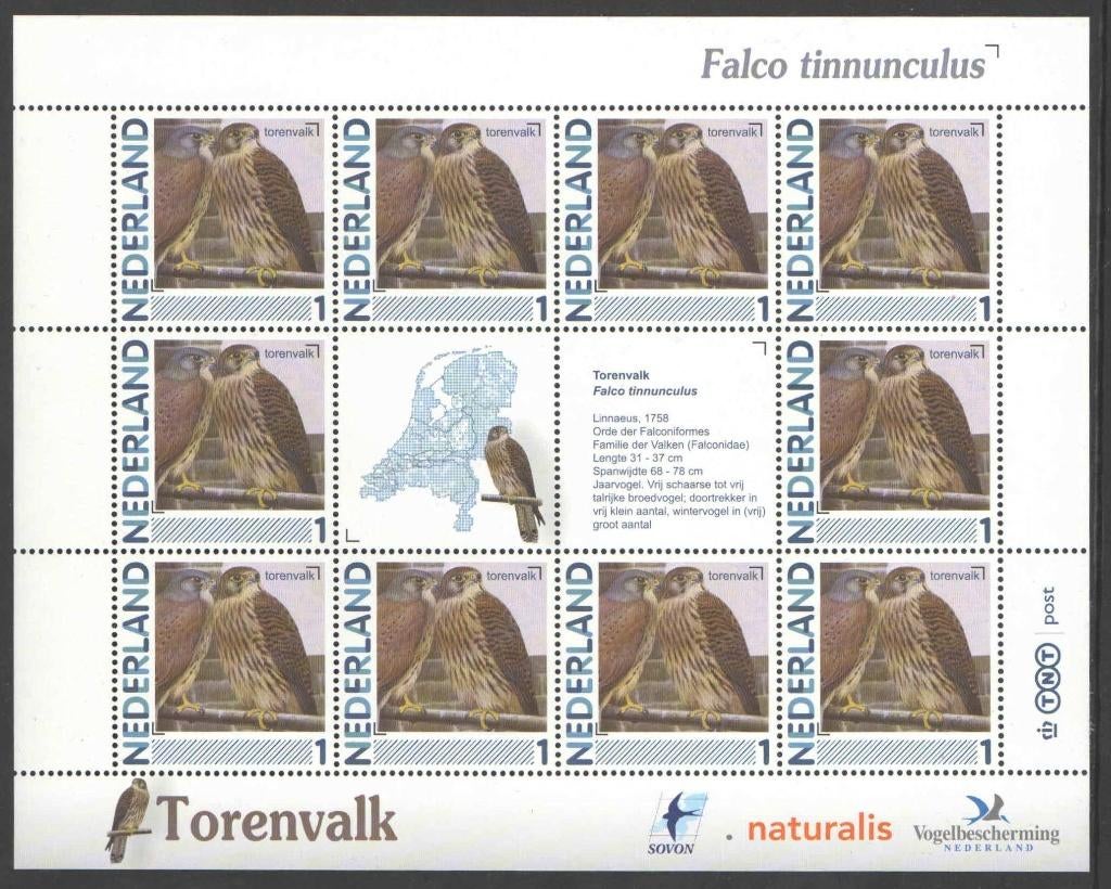 Postzegels Vogels in Nederland: Torenvalk, Ophalen of Verzenden, Na 1940, Postfris