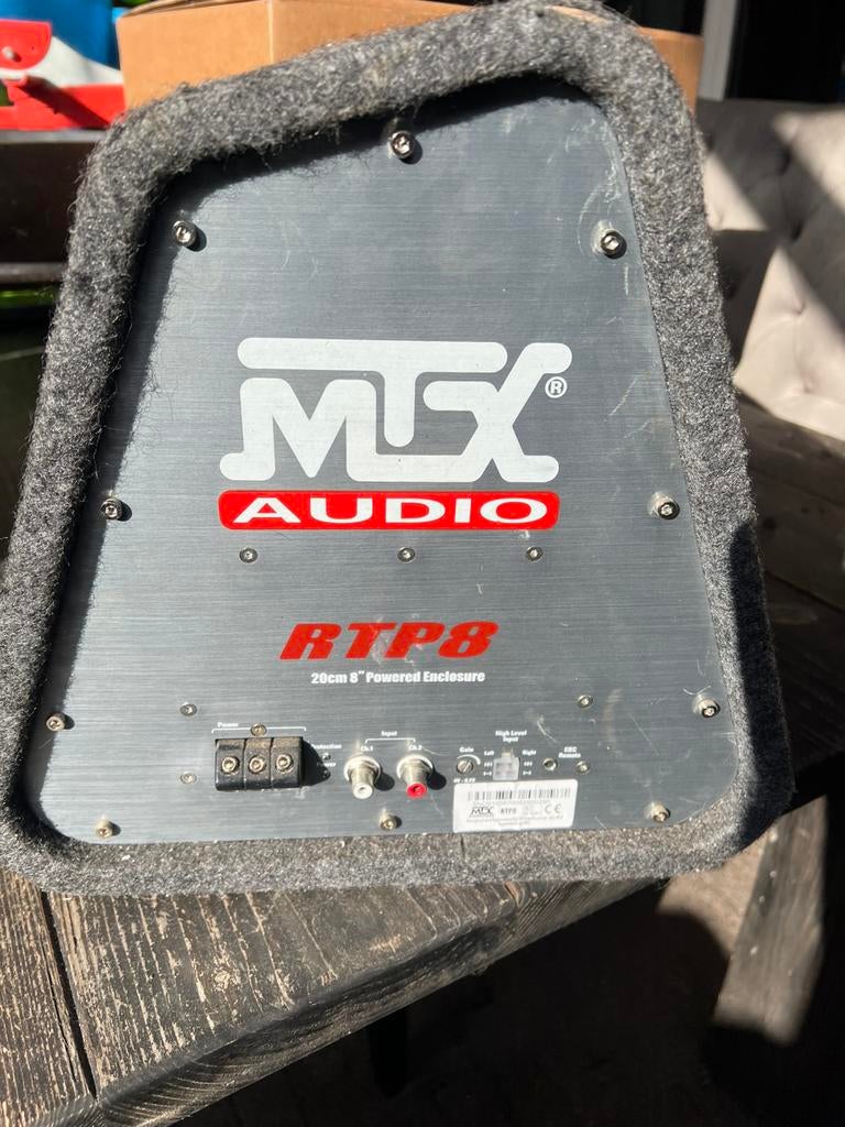 Mtx subwoofer met ingebouwde versterker, Auto diversen, Autospeakers, Ophalen of Verzenden, Zo goed als nieuw