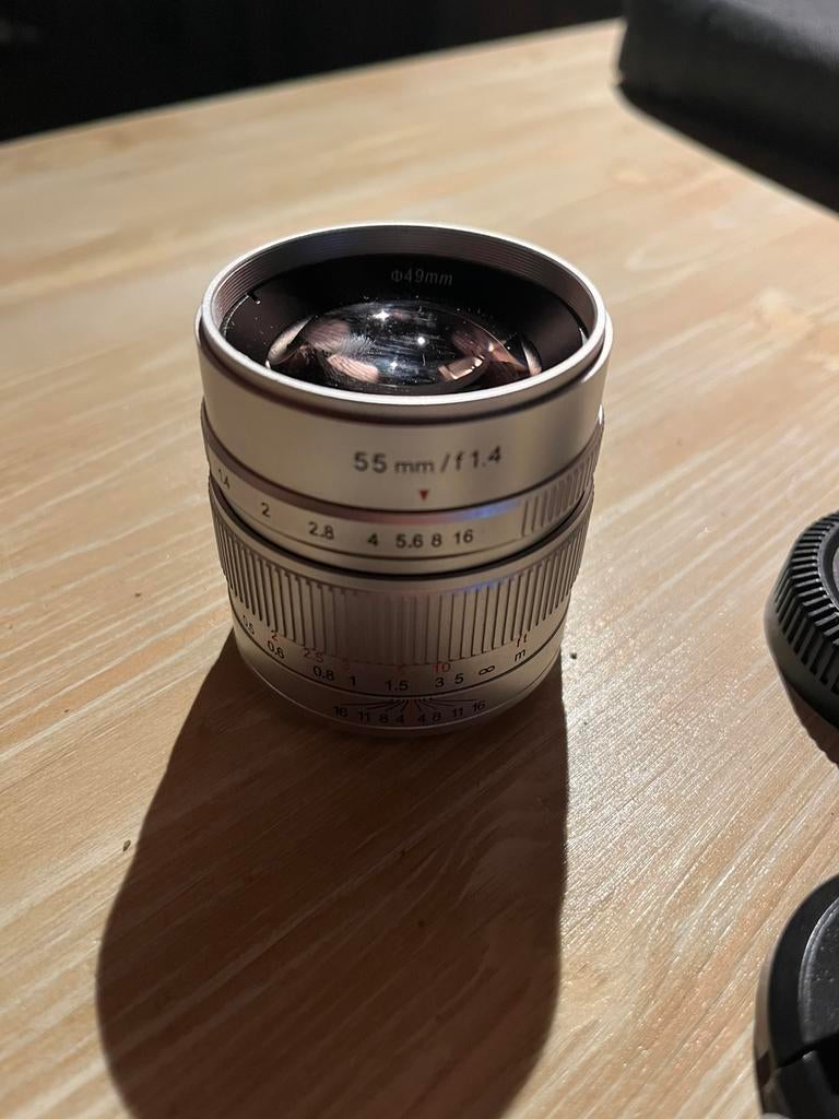 Camera lens 7 artisans 55mm lens, Ophalen of Verzenden, Zo goed als nieuw, Standaardlens
