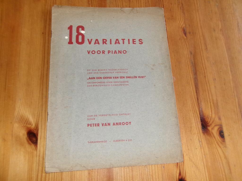 P. van Anrooy - Aan den oever van een snellen vliet, Zang, Gebruikt, Ophalen of Verzenden, Artiest of Componist