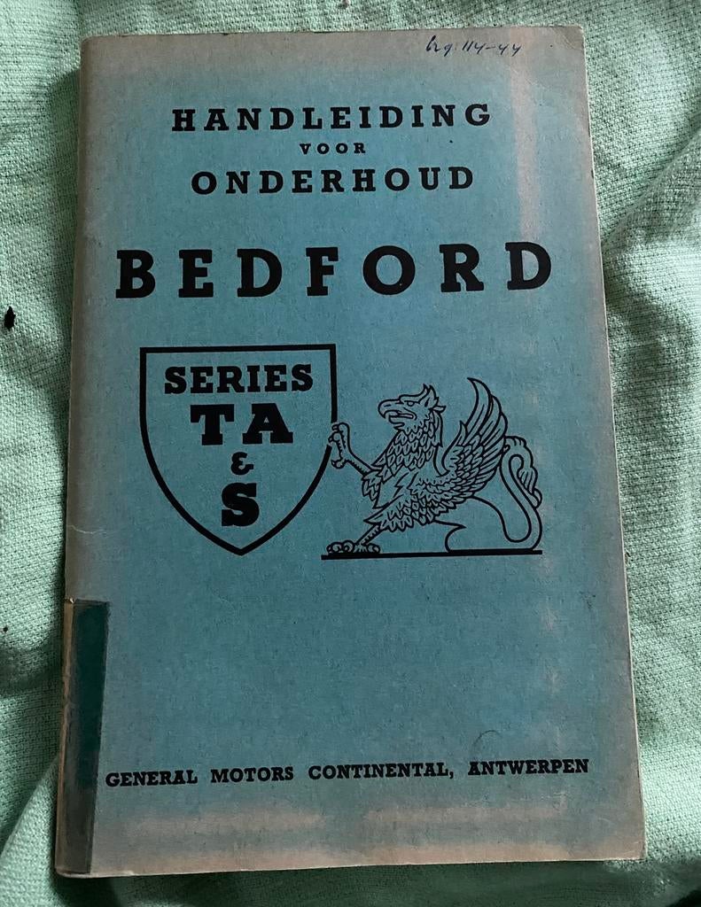 Handleiding Bedford Series TA & S, Ophalen of Verzenden