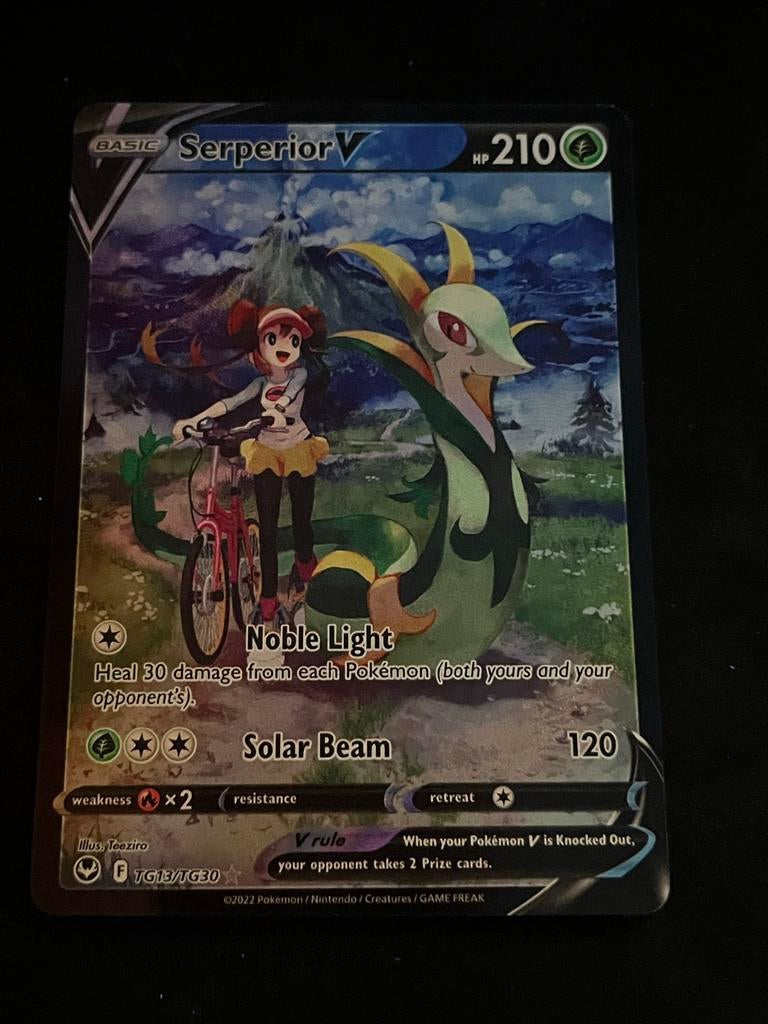 Serperior V Silver Tempest tg13/tg30 NM, Ophalen of Verzenden, Zo goed als nieuw, Losse kaart, Foil