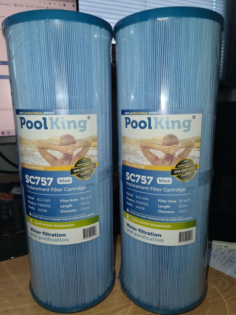 3 Poolking filter cartridge SC757 blue (16 euro per stuk), Ophalen of Verzenden, Nieuw, Filter