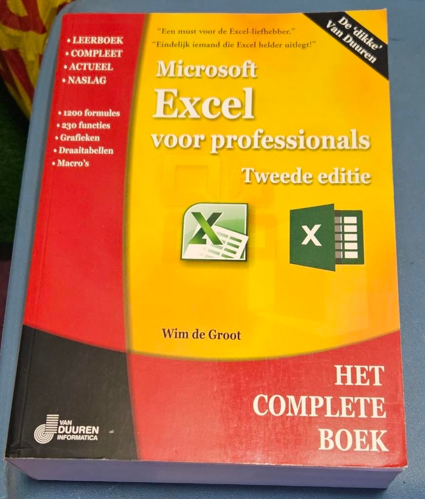 Microsoft Excel voor professionals - Tweede editie, Boeken, Informatica en Computer, Zo goed als nieuw, Software, Ophalen of Verzenden