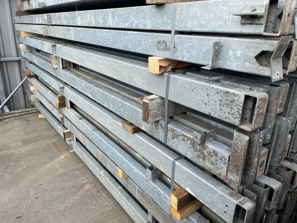 Kokerprofielen 100x60x4mm | Lengte: 4400 mm, Doe-het-zelf en Verbouw, Metalen, Ophalen of Verzenden, Gebruikt, IJzer