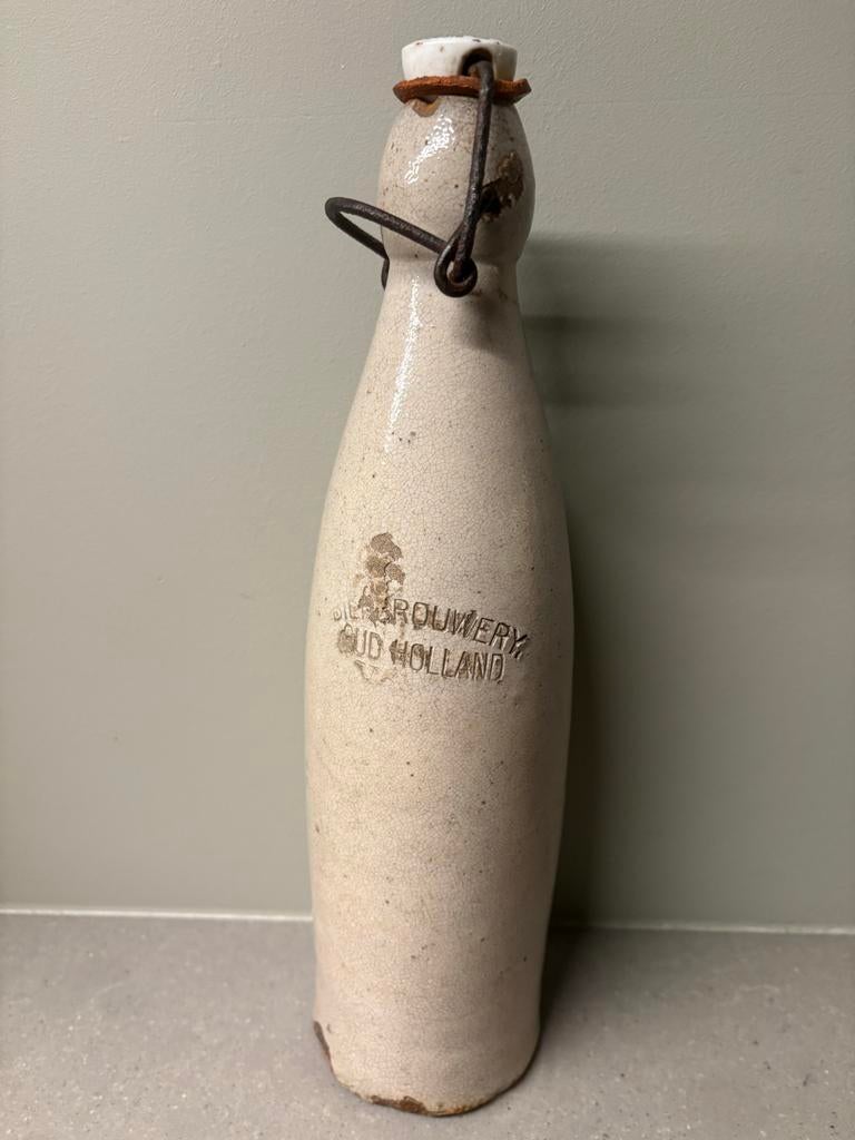 Zeldzame Stoneware Bierkruik Stoombierbrouwerij Oud Holland, Ophalen of Verzenden