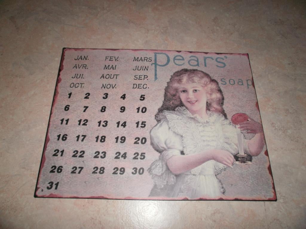 Nostalgisch reclamebord - Pears Soap, Verzamelen, Ophalen, Gebruikt, Reclamebord
