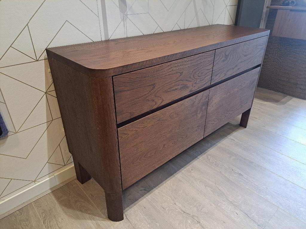 Son 4.0 Massief Eiken Houten Badmeubel op pootjes Ronde hoek, 100 tot 150 cm, Verzenden, Nieuw, Minder dan 100 cm