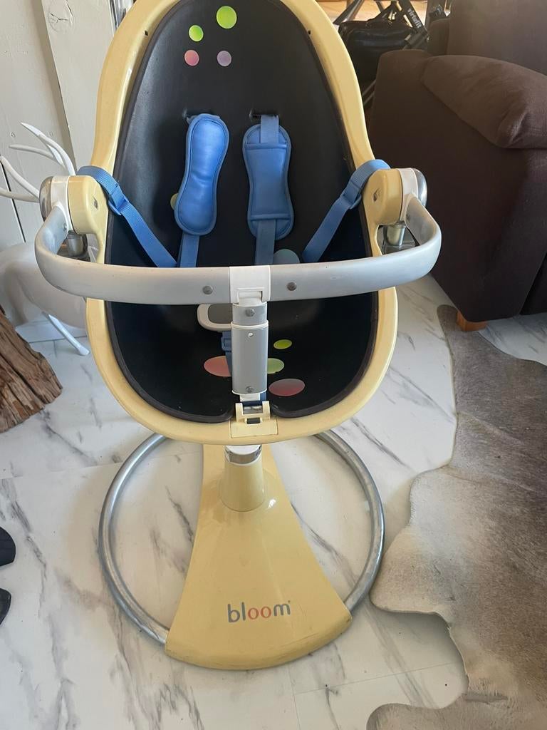 Bloom kinderstoel met nieuwe gordel., Ophalen of Verzenden, Gebruikt, Meegroeistoel