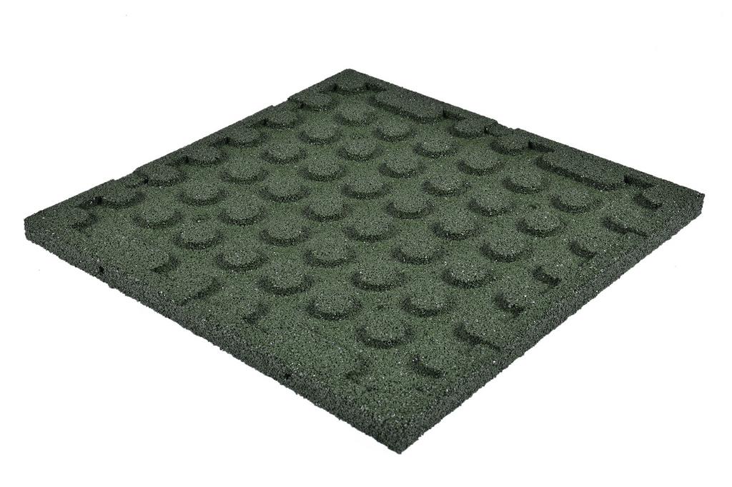 Groene Rubber Tuin / Balkon / Terras Tegels 50 x 50 x 2.5cm, Stuntgras, Rubber, Nieuw, Ophalen of Verzenden