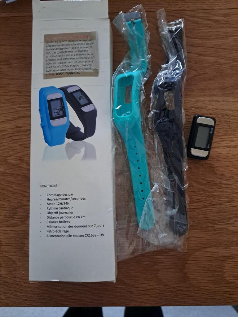 Horloge, stappenteller, hartslagmeter nieuw, Ophalen of Verzenden, Zwart, Android