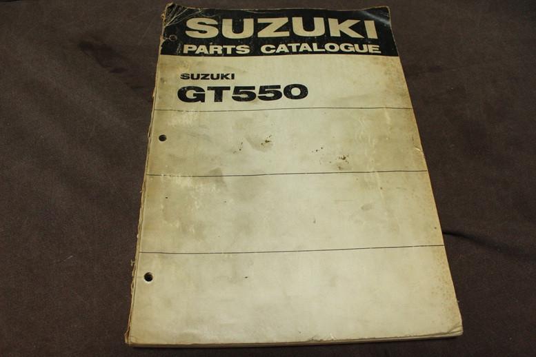 Suzuki GT550 1973 motorcycle parts catalogue GT 550 J K, Motoren, Ophalen of Verzenden, Suzuki