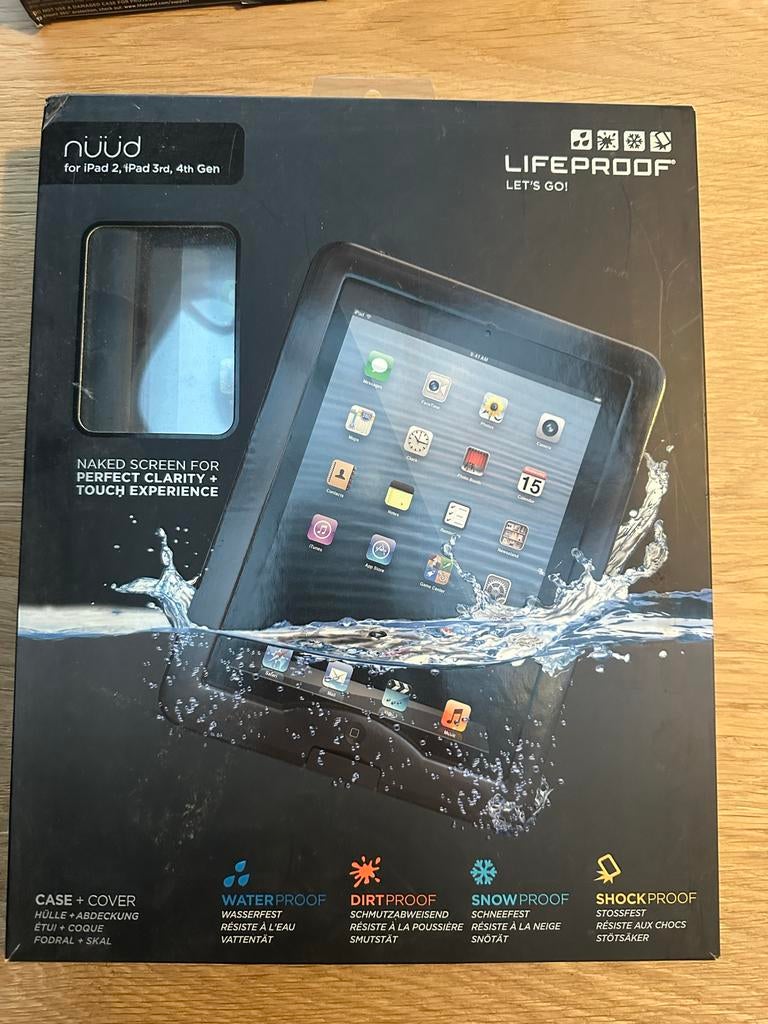 Lifeproof nuud iPad 2/3/4 waterdichte case, 10 inch, Lifeproof, Info@allesvoorapple.nl, Nieuw
