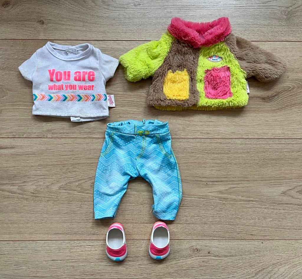 Baby born kleding setje, Ophalen of Verzenden, Zo goed als nieuw, Babypop