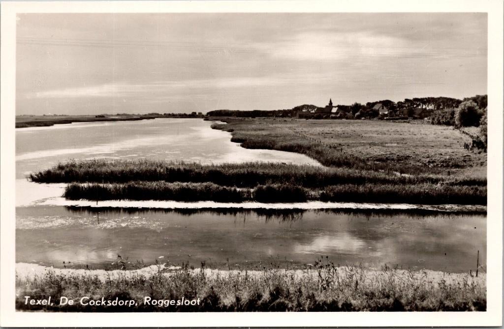 Texel - De Cocksdorp Roggesloot, Ophalen of Verzenden, 1940 tot 1960, Ongelopen, Waddeneilanden