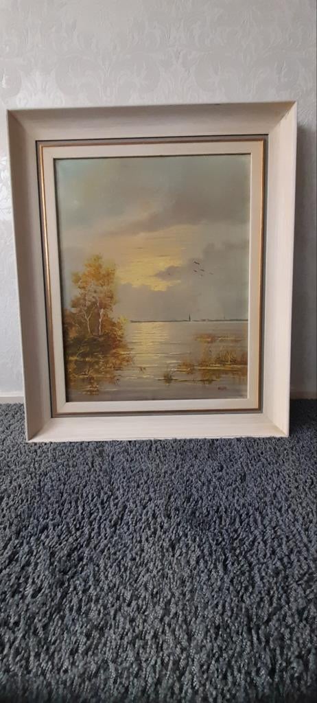 Olieverfschilderij landschap, Antiek en Kunst, Ophalen