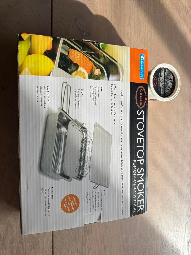 Stovetop smoker 1 x gebruikt, Ophalen, Zo goed als nieuw