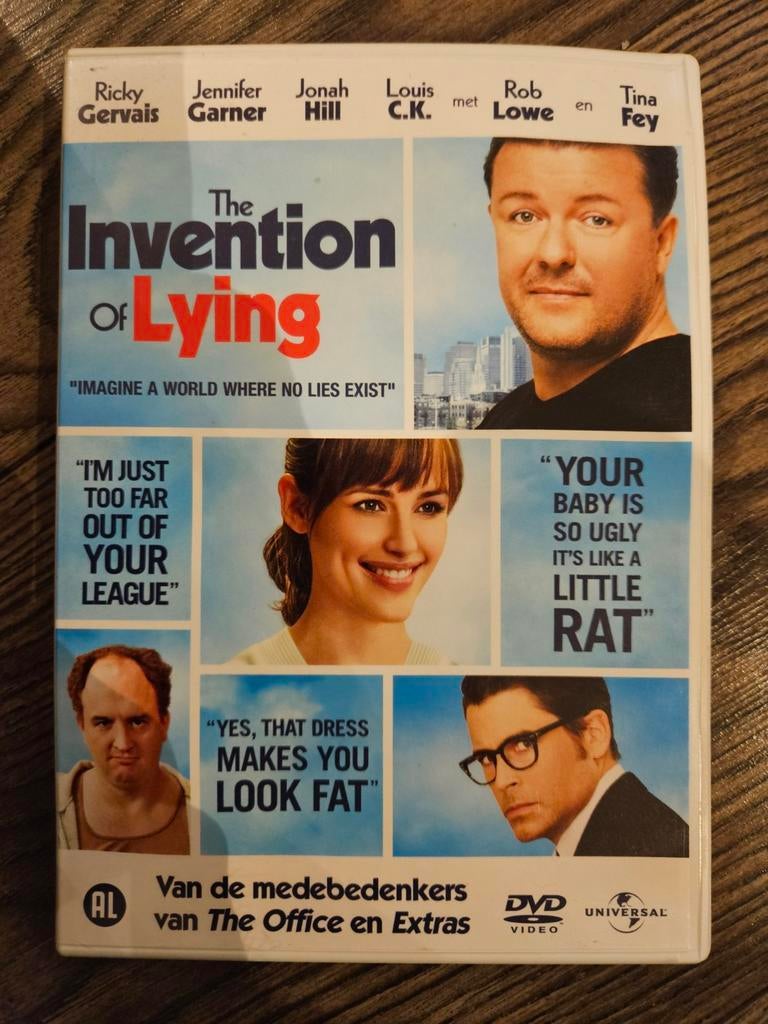 Ricky Gervais - The Invention of Lying DVD Komedie, Cd's en Dvd's, Alle leeftijden, Ophalen of Verzenden, Zo goed als nieuw, Romantische komedie