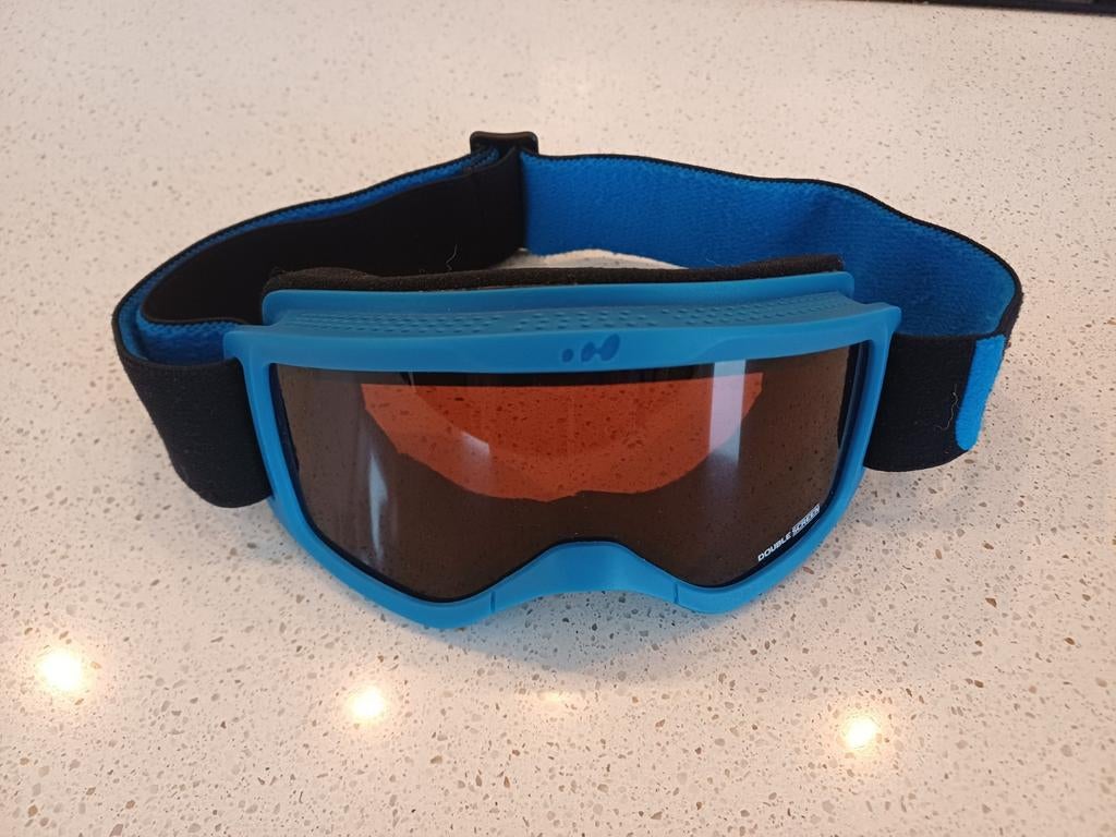 Wedze Skibril Blauw - maat kind s, Sport en Fitness, Skiën en Langlaufen, Overige typen, Ophalen of Verzenden, Zo goed als nieuw