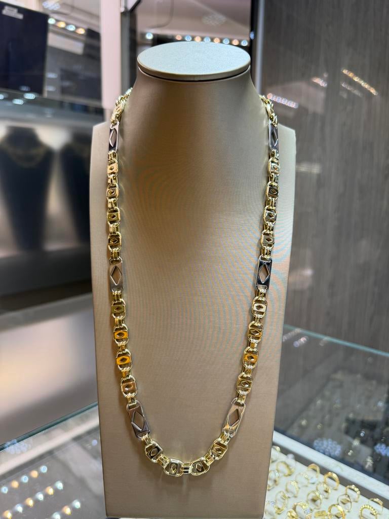 14KT Goud - 52.18 Gram- Ketting- PLATTE MAGNUM -Herenketting