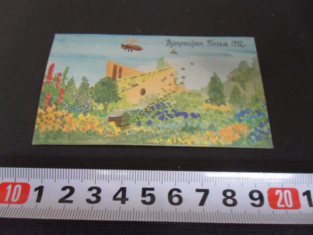 sticker Bijenpaviljoen Floriade 1992, Verzamelen, Stickers, Zo goed als nieuw, Ophalen