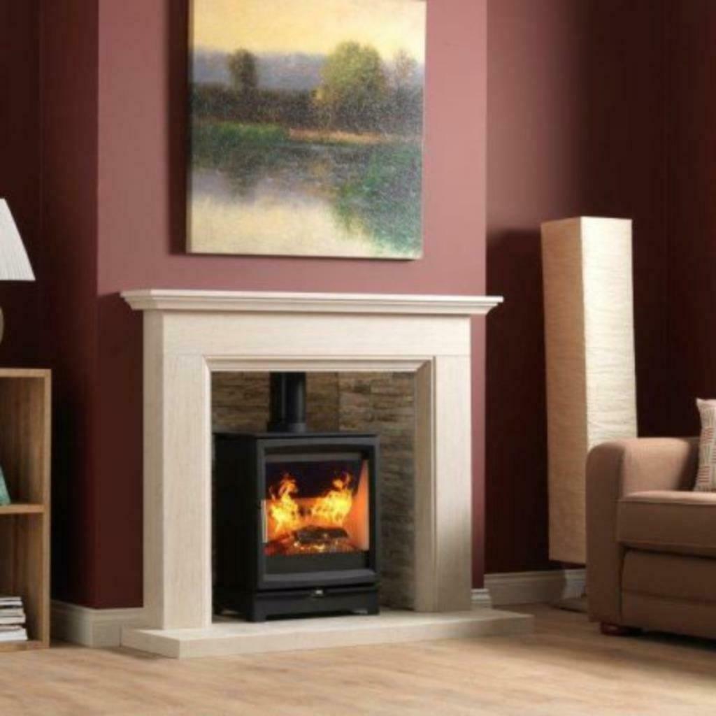 Charlton & Jenrick Woodtec 5 kW breed, Huis en Inrichting, Kachels, Ophalen of Verzenden, Charlton & Jenrick, Vrijstaand, Hout