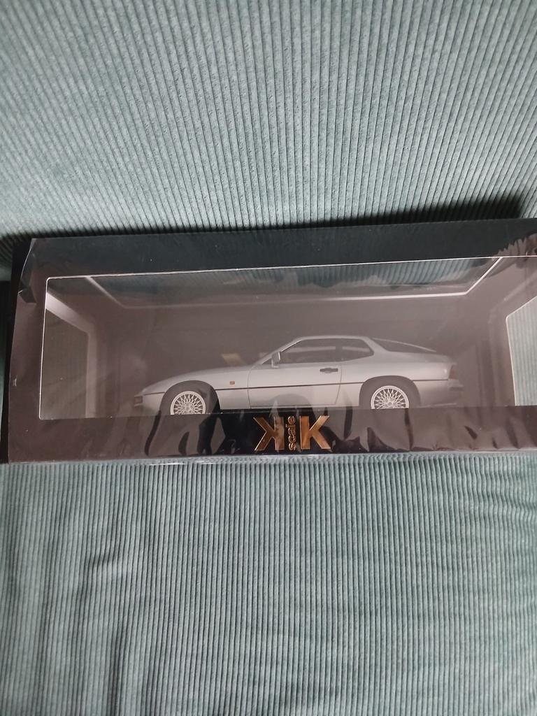 Porsche 924 turbo zilvergrijs KKscale1:18, Ophalen, Nieuw, Overige merken