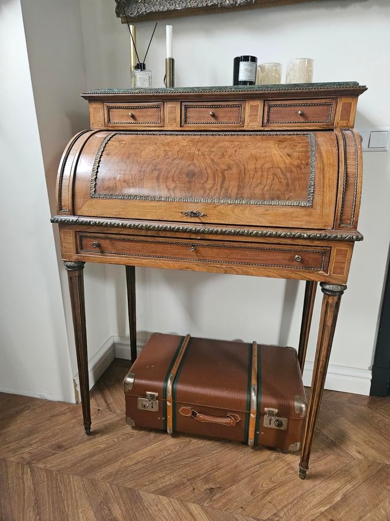 Antiek notenhout secretaire, Ophalen of Verzenden