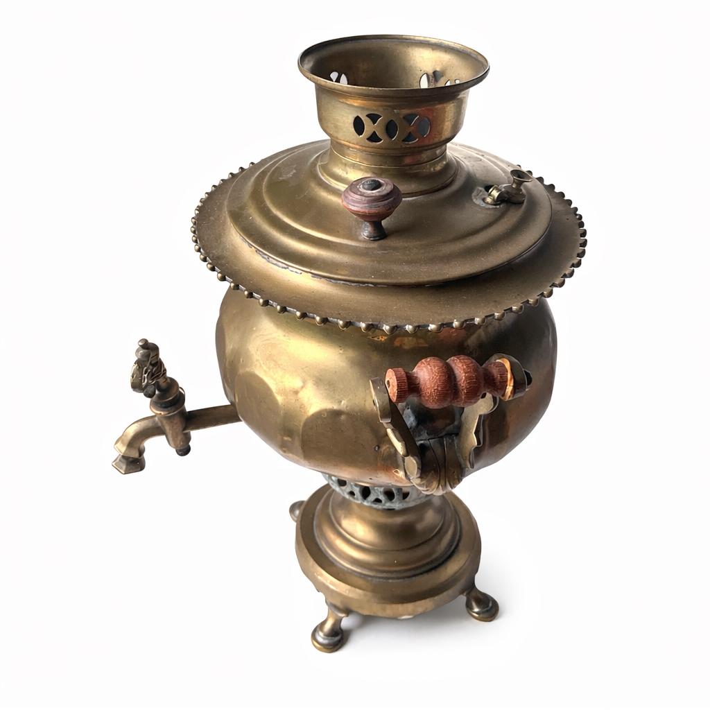 Grote antieke koperen samovar 40,5 cm – decoratief, Ophalen, Koper