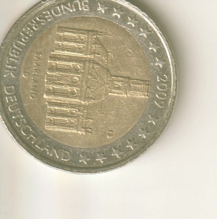 2 euro 2009 d duitsland Saarland, Postzegels en Munten, Munten | Europa | Euromunten, Verzenden, Duitsland, 2 euro