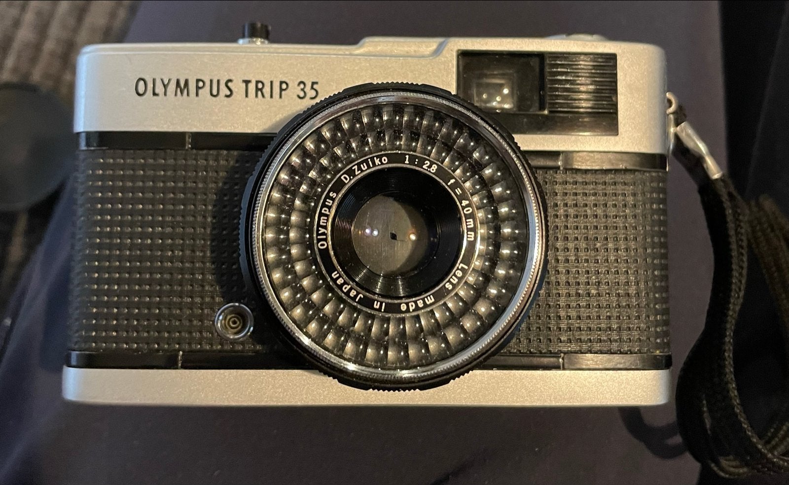 Olympus Trip 35 analoge camera, incl flitser, Ophalen of Verzenden, Gebruikt, Compact, Olympus