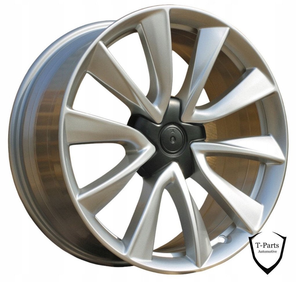 2X tesla model 3 velgen velg 20 inch ET35 5x114.3 NIEUW zilv, Auto-onderdelen, Banden en Velgen, Info@tesla.com, Tesla, Inc., Nieuw