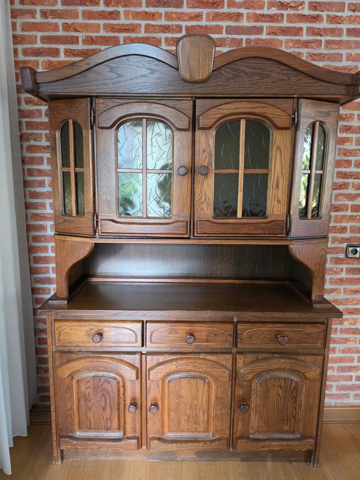 Massieve houten kast - 139x47,5x200 cm, Ophalen, Gebruikt, 100 tot 150 cm, Klassiek
