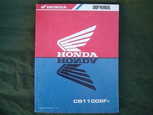 Honda CB1100 SFy 1999 / 2000 motorcycle shop manual CB 1100, Ophalen of Verzenden, Honda