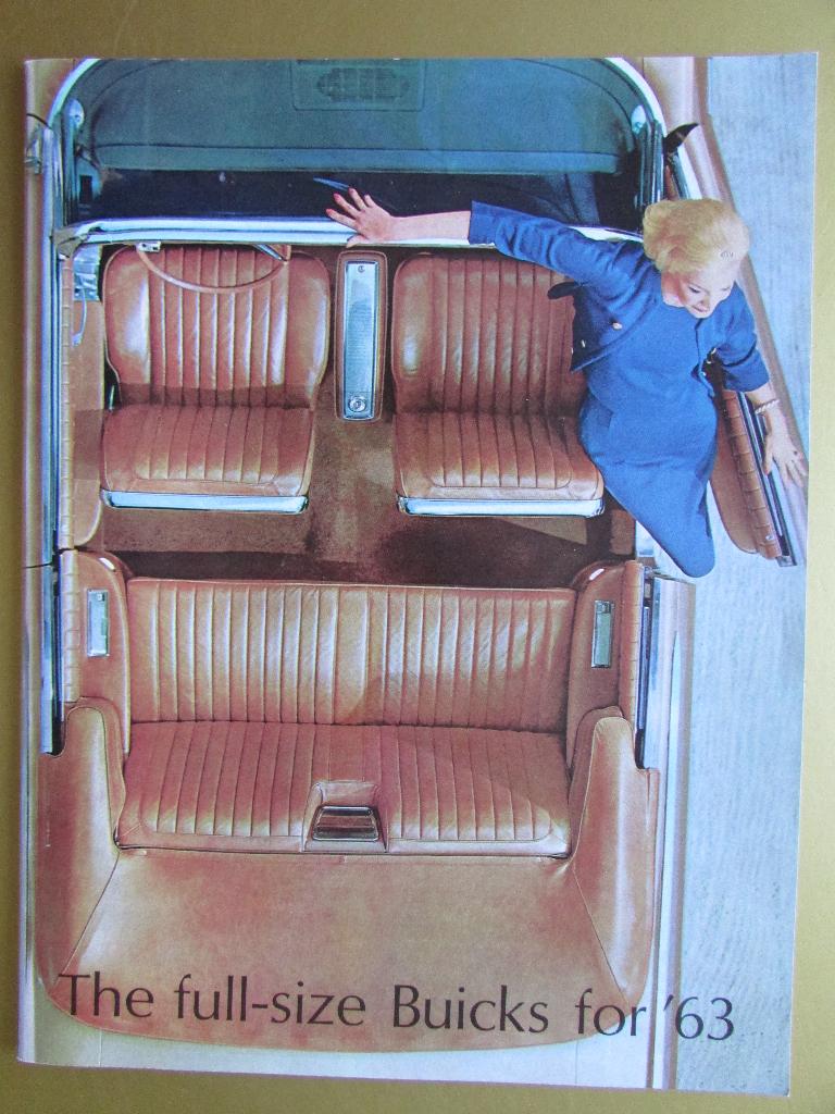 1963 Buick full-size modellen brochure, Engels, Ophalen of Verzenden, Zo goed als nieuw, Overige merken