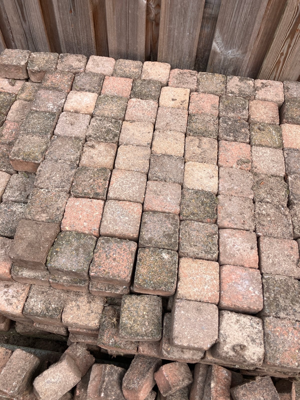 Gebruikte betonklinkers - 10x10, Tuin en Terras, Gebruikt, Klinkers, Beton, 5 tot 10 m²